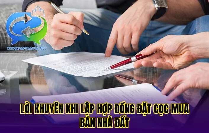 Lời khuyên khi lập hợp đồng đặt cọc mua bán nhà đất