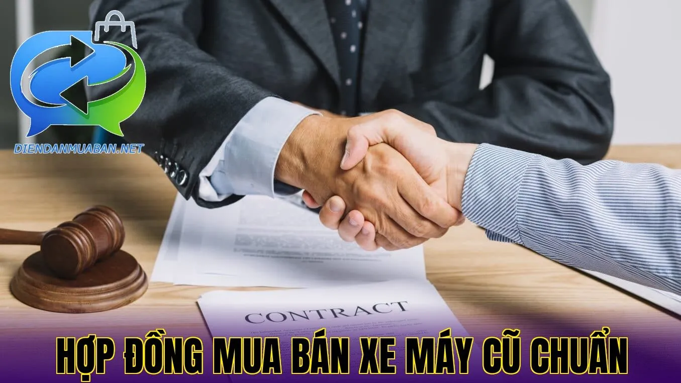 Hợp đồng mua bán xe máy cũ chuẩn