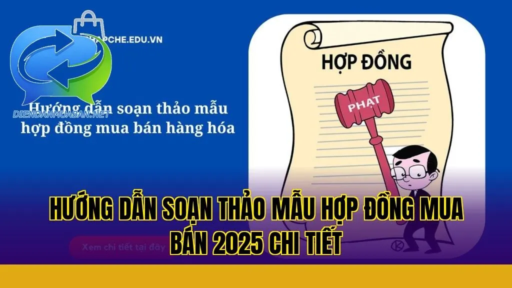 Hướng dẫn soạn thảo mẫu hợp đồng mua bán 2025 chi tiết