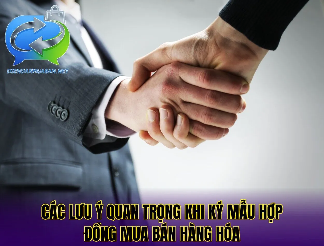 Các lưu ý quan trọng khi ký mẫu hợp đồng mua bán hàng hóa
