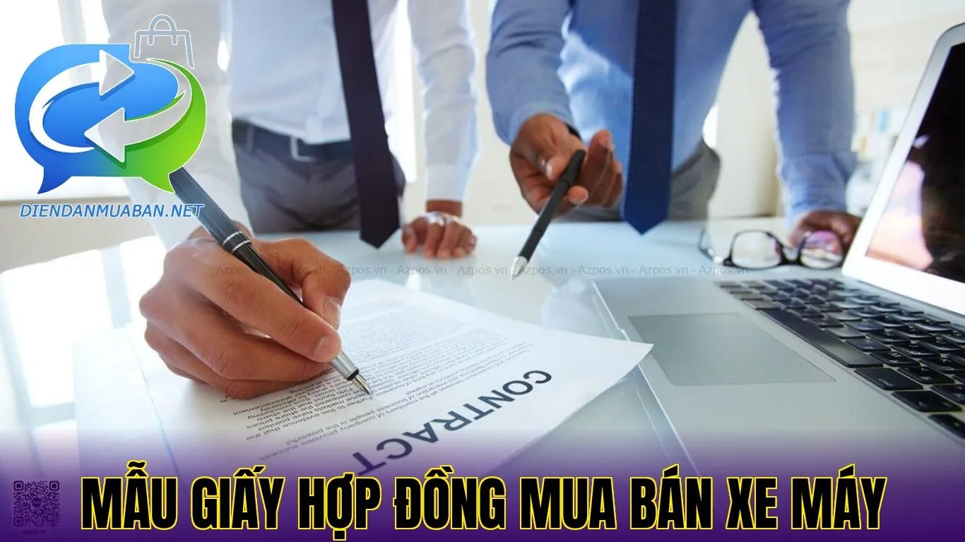 Mẫu giấy hợp đồng mua bán xe máy