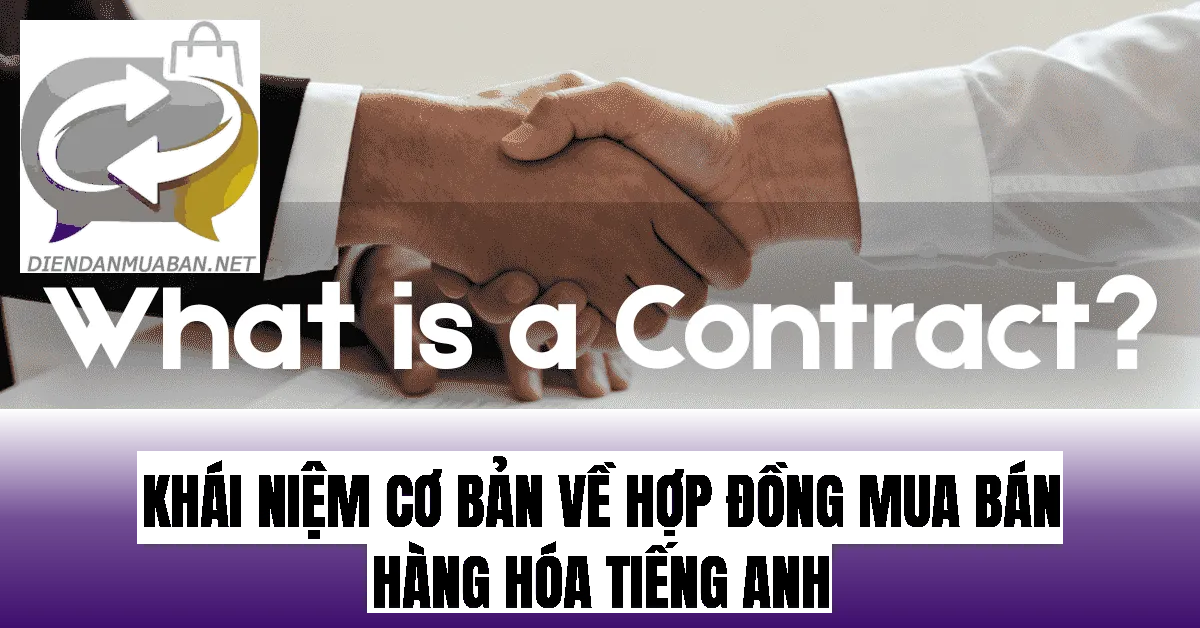 Khái niệm cơ bản về hợp đồng mua bán hàng hóa tiếng Anh