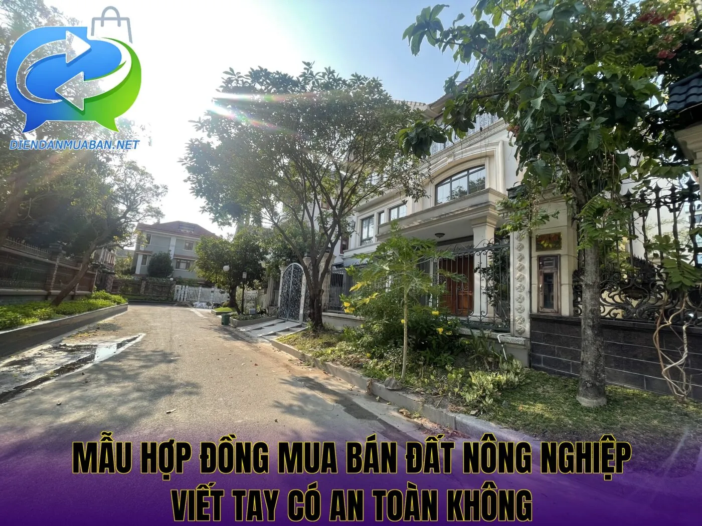 Mẫu hợp đồng mua bán đất nông nghiệp viết tay có an toàn không