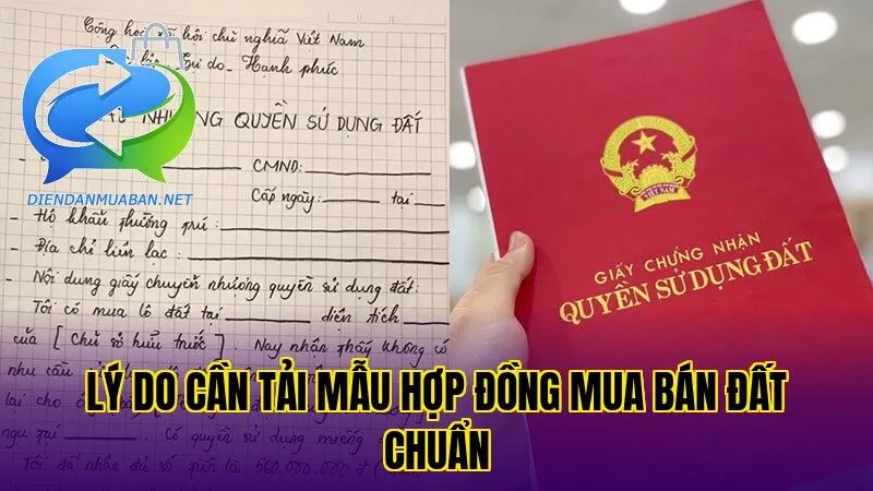 Lý do cần tải mẫu hợp đồng mua bán đất chuẩn