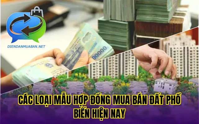 Các loại mẫu hợp đồng mua bán đất phổ biến hiện nay
