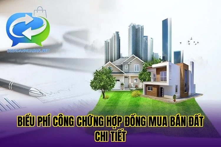 Biểu phí công chứng hợp đồng mua bán đất chi tiết