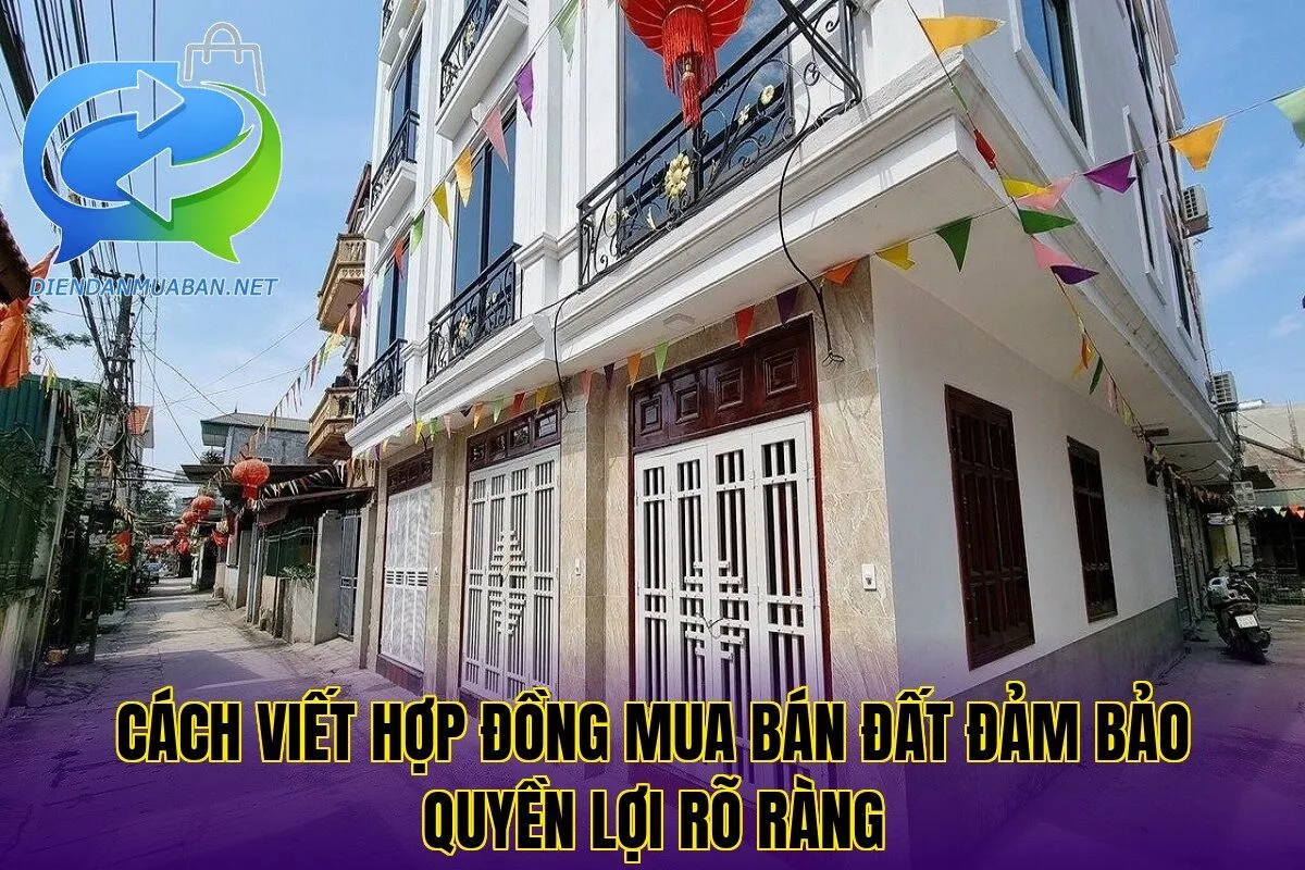 Cách viết hợp đồng mua bán đất đảm bảo quyền lợi rõ ràng