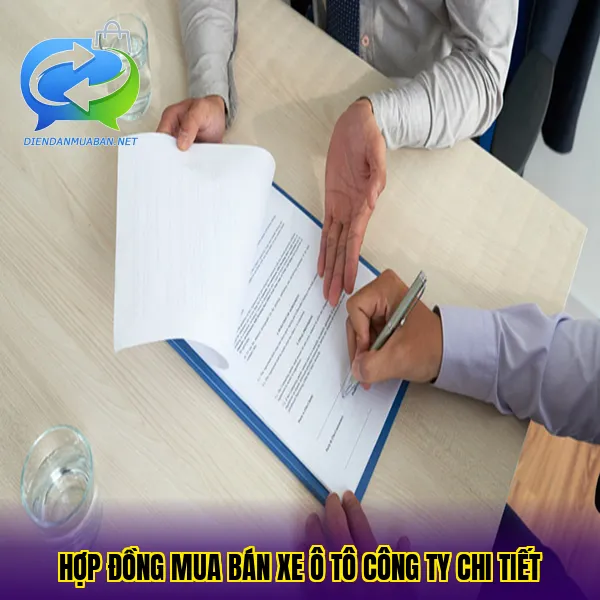 Hợp đồng mua bán xe ô tô công ty chi tiết