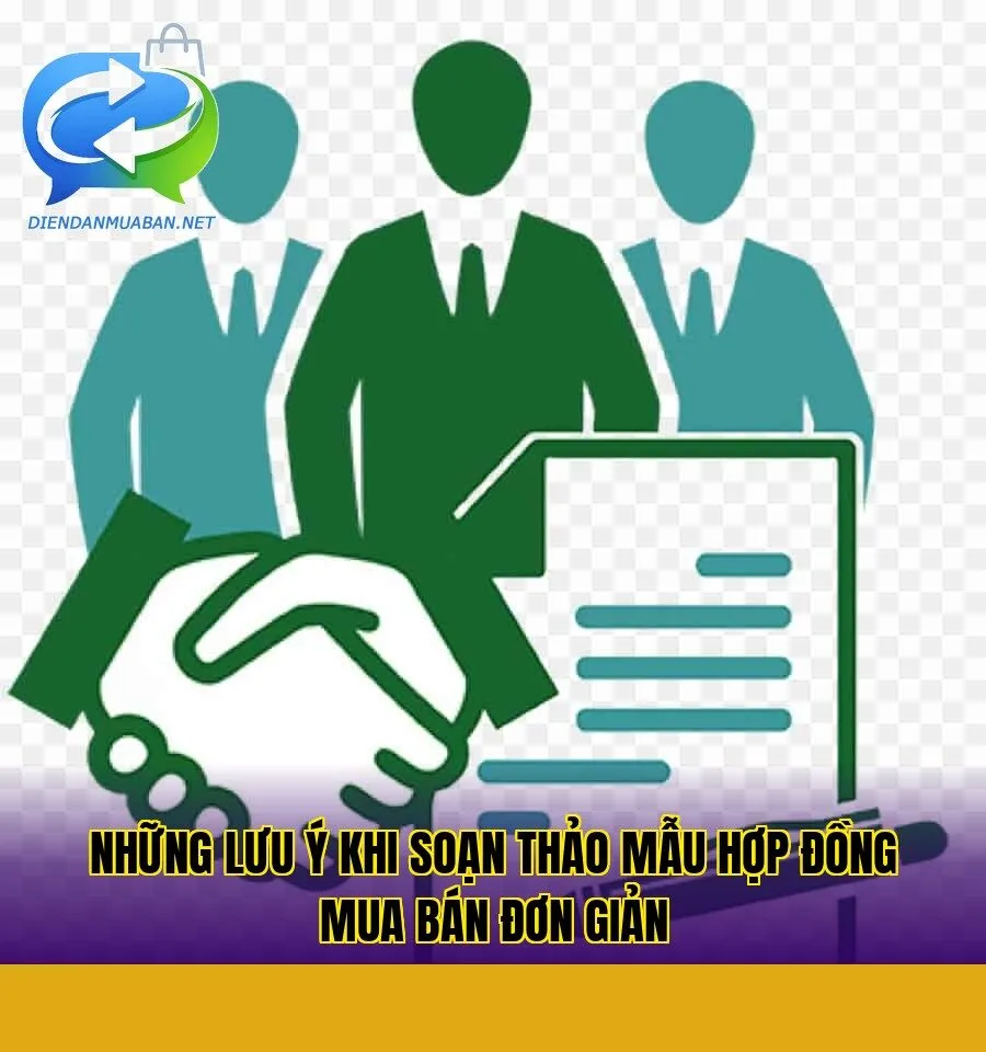 Những lưu ý khi soạn thảo mẫu hợp đồng mua bán đơn giản
