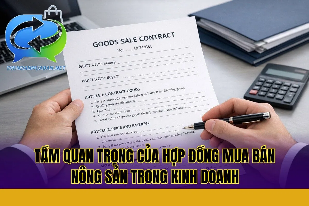 Tầm quan trọng của hợp đồng mua bán nông sản trong kinh doanh