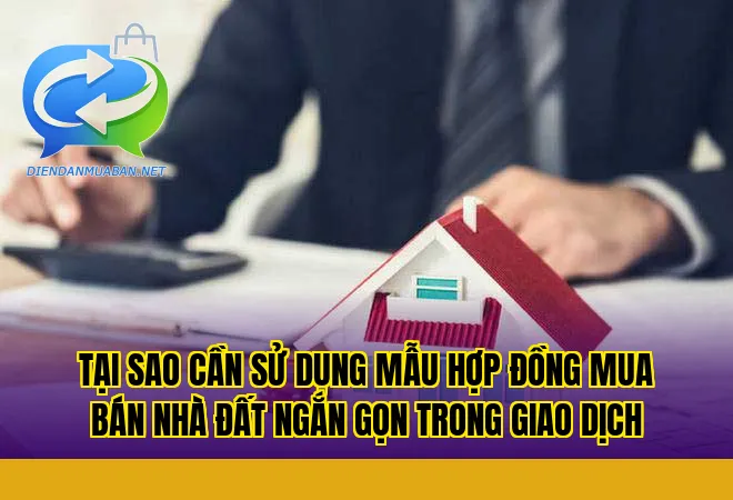 Tại sao cần sử dụng mẫu hợp đồng mua bán nhà đất ngắn gọn trong giao dịch