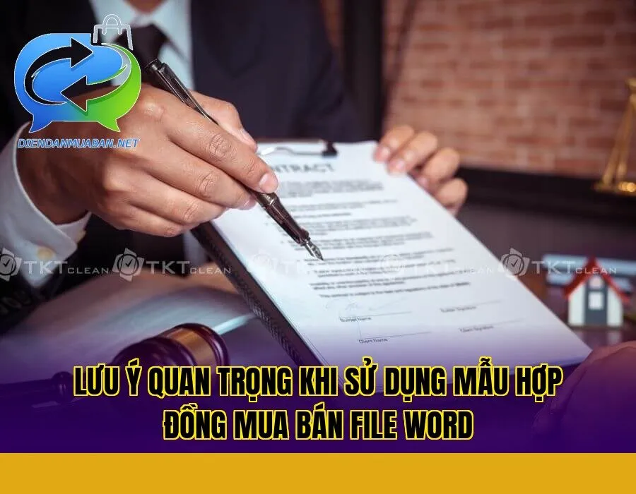Lưu ý quan trọng khi sử dụng mẫu hợp đồng mua bán file word