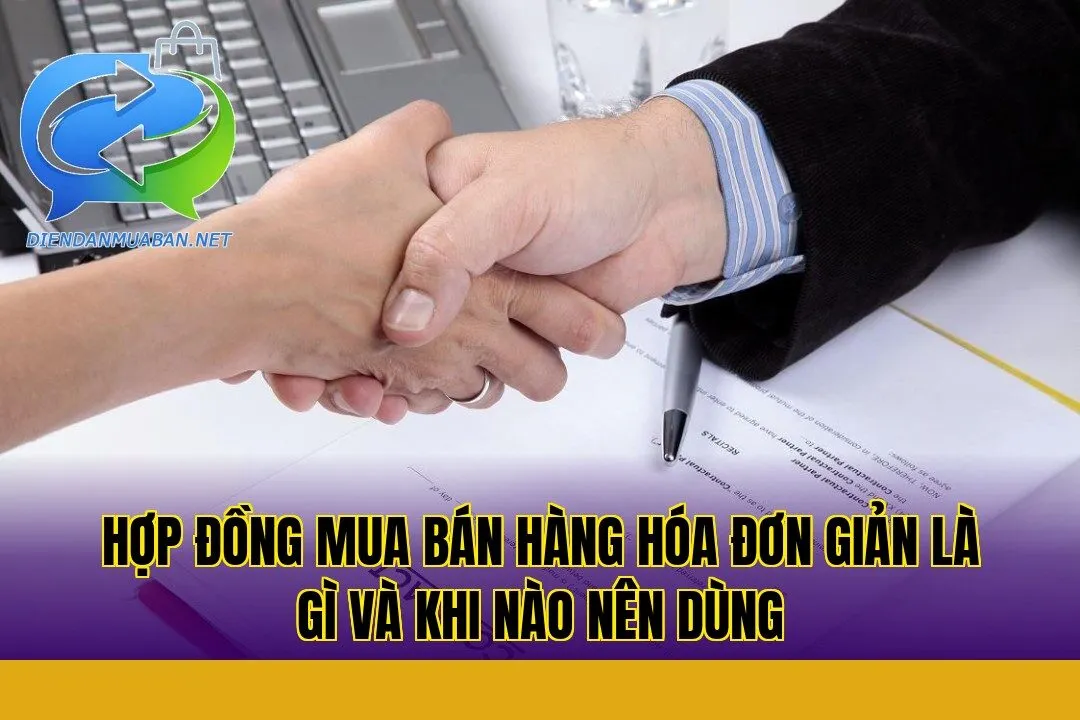 Hợp đồng mua bán hàng hóa đơn giản là gì và khi nào nên dùng