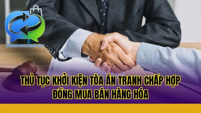 Thủ tục khởi kiện tòa án tranh chấp hợp đồng mua bán hàng hóa