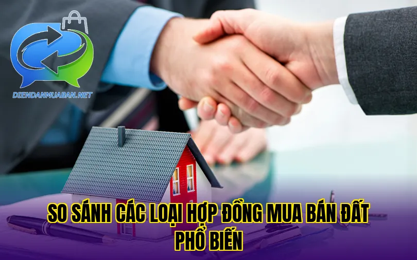 So sánh các loại hợp đồng mua bán đất phổ biến