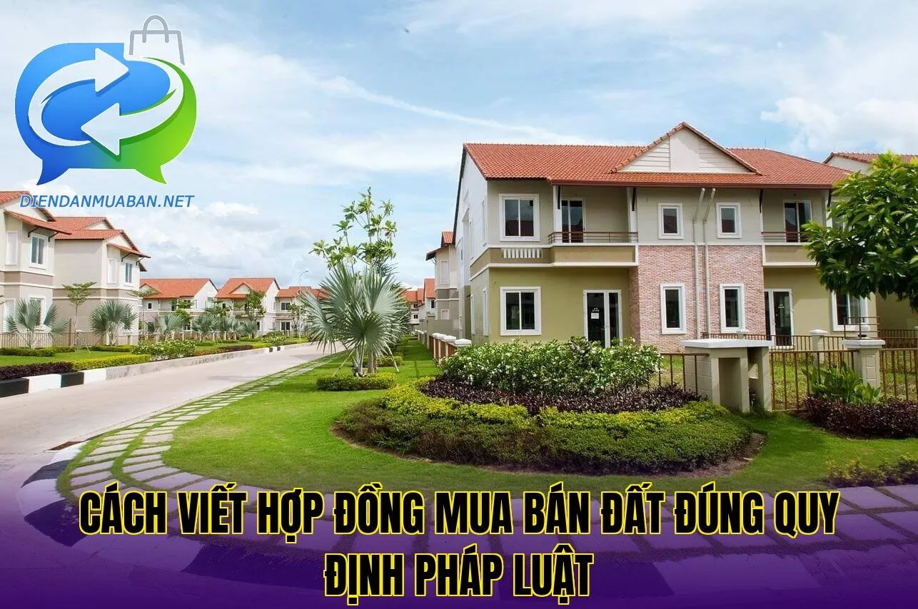 Cách viết hợp đồng mua bán đất đúng quy định pháp luật