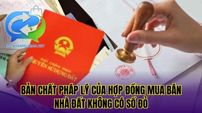 Bản chất pháp lý của hợp đồng mua bán nhà đất không có sổ đỏ
