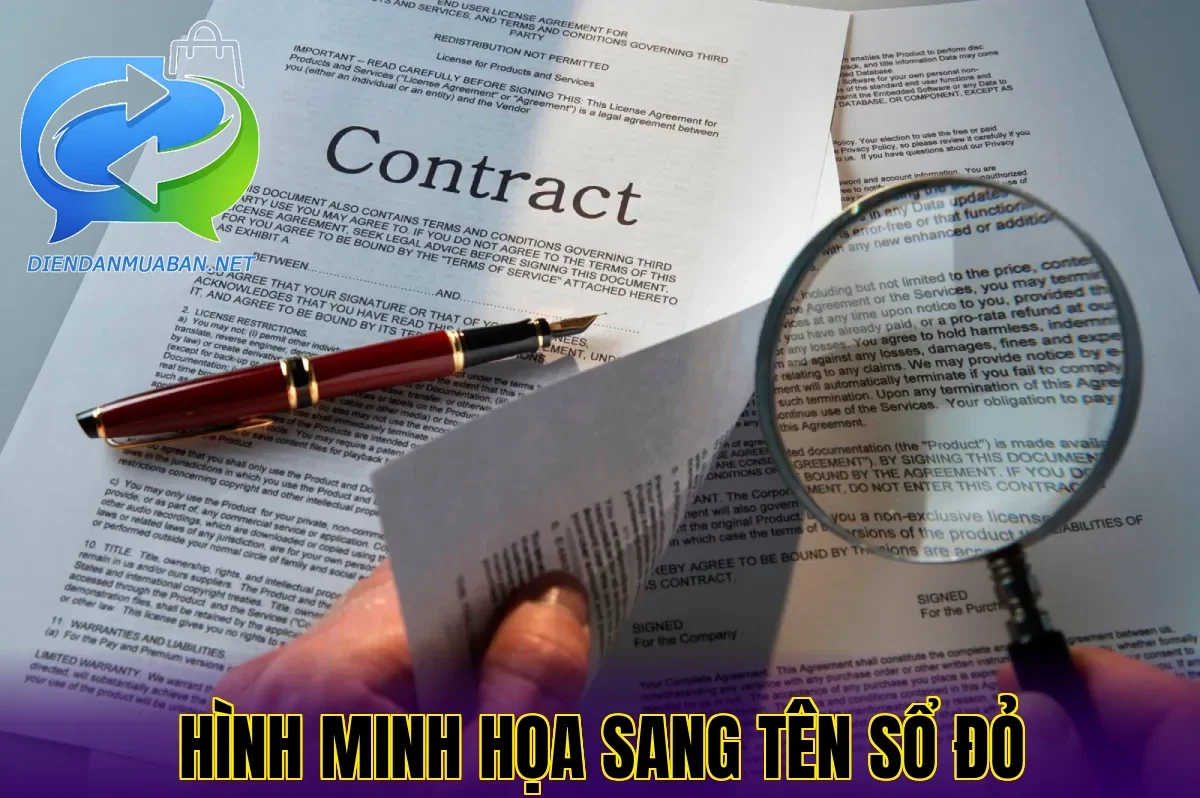 Hình minh họa sang tên sổ đỏ