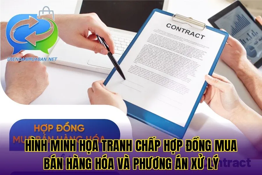 Hình minh họa tranh chấp hợp đồng mua bán hàng hóa và phương án xử lý