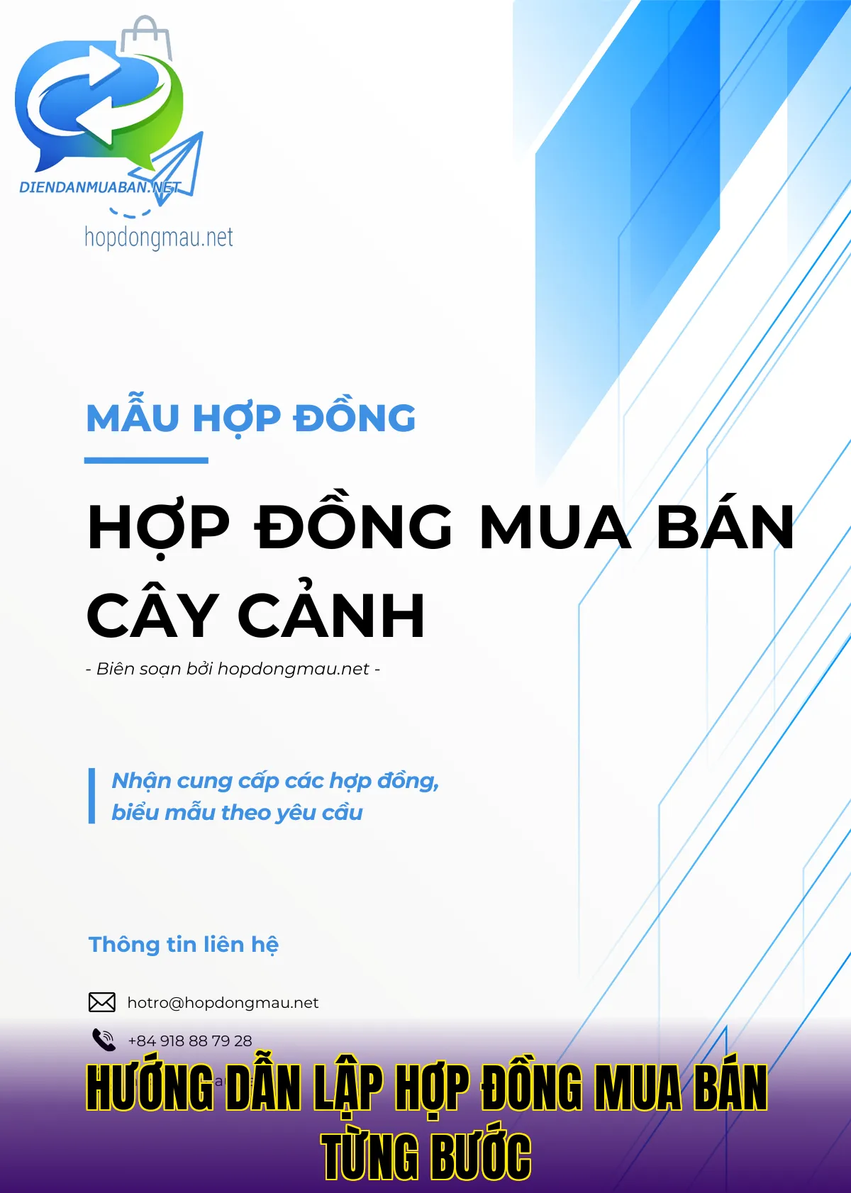Hướng dẫn lập hợp đồng mua bán từng bước