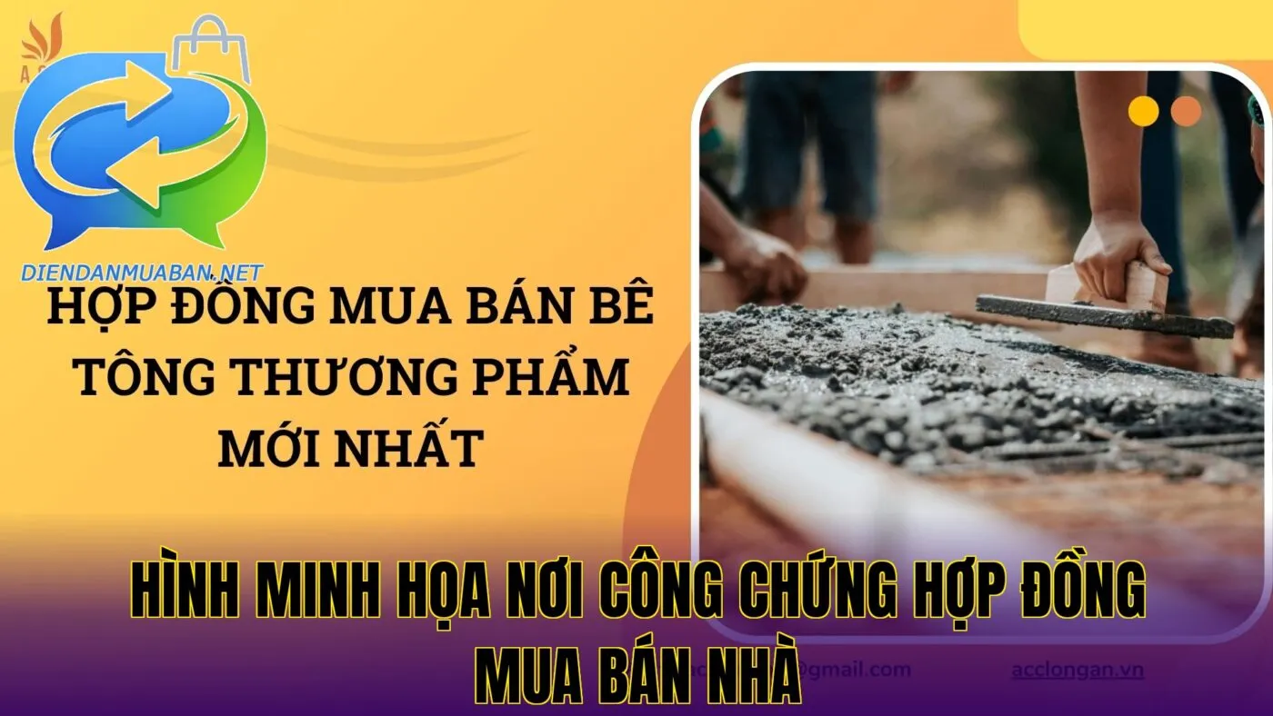 Hình minh họa nơi công chứng hợp đồng mua bán nhà