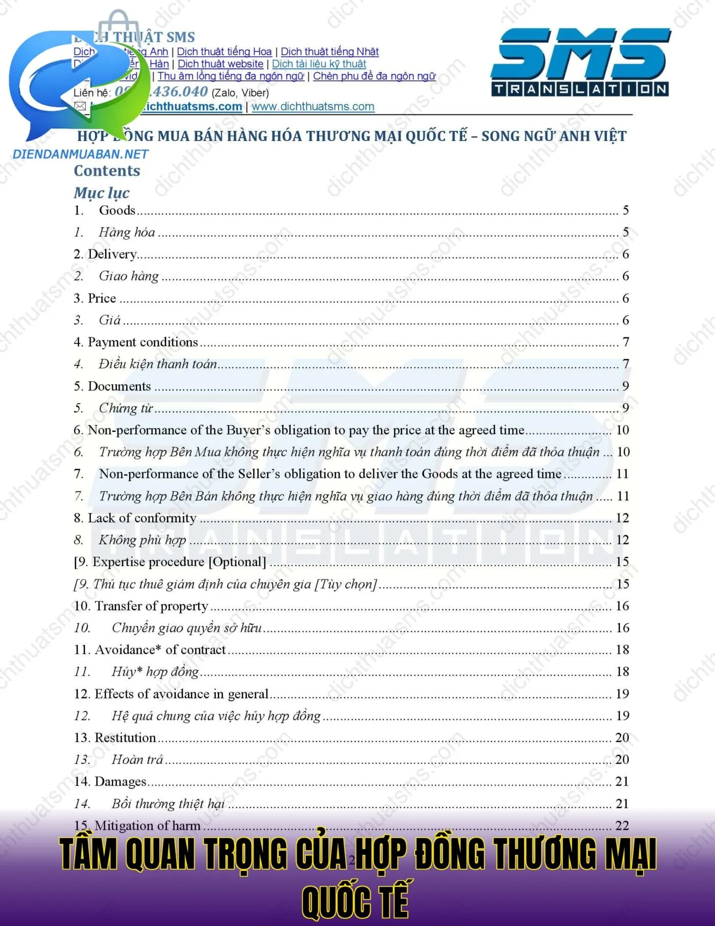 Tầm quan trọng của hợp đồng thương mại quốc tế