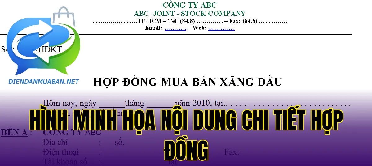 Hình minh họa nội dung chi tiết hợp đồng