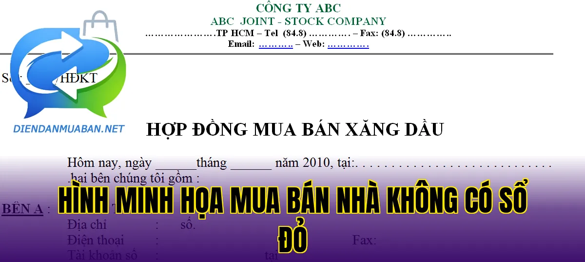 Hình minh họa mua bán nhà không có sổ đỏ