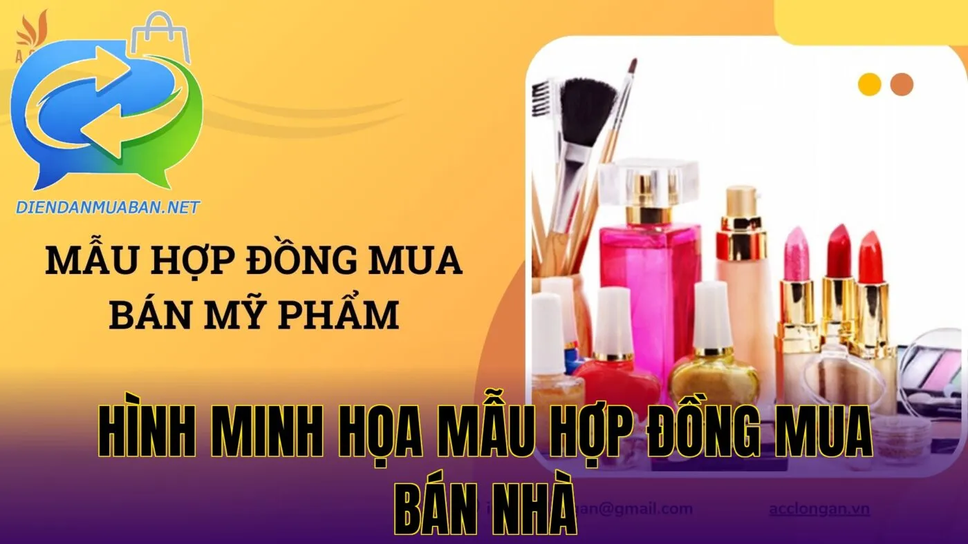 Hình minh họa mẫu hợp đồng mua bán nhà
