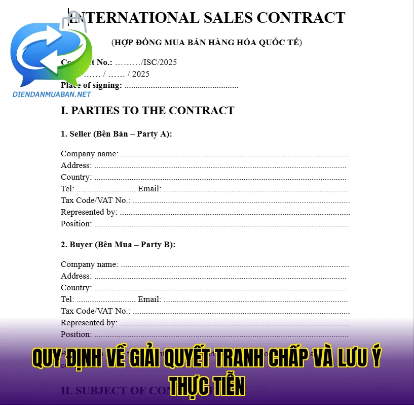 Quy định về giải quyết tranh chấp và lưu ý thực tiễn