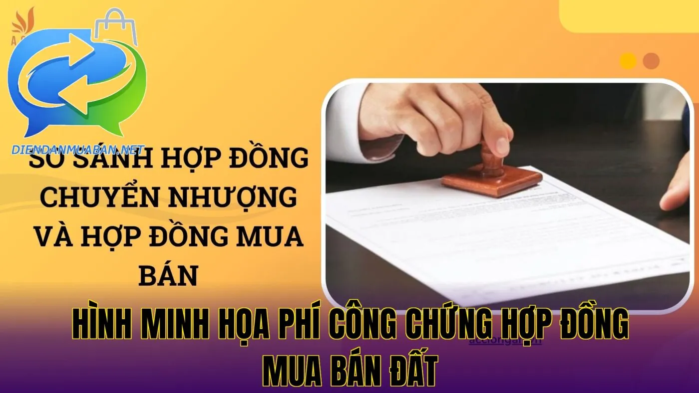 Hình minh họa phí công chứng hợp đồng mua bán đất
