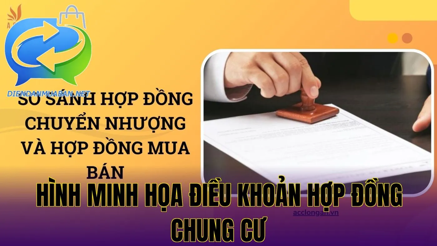 Hình minh họa điều khoản hợp đồng chung cư