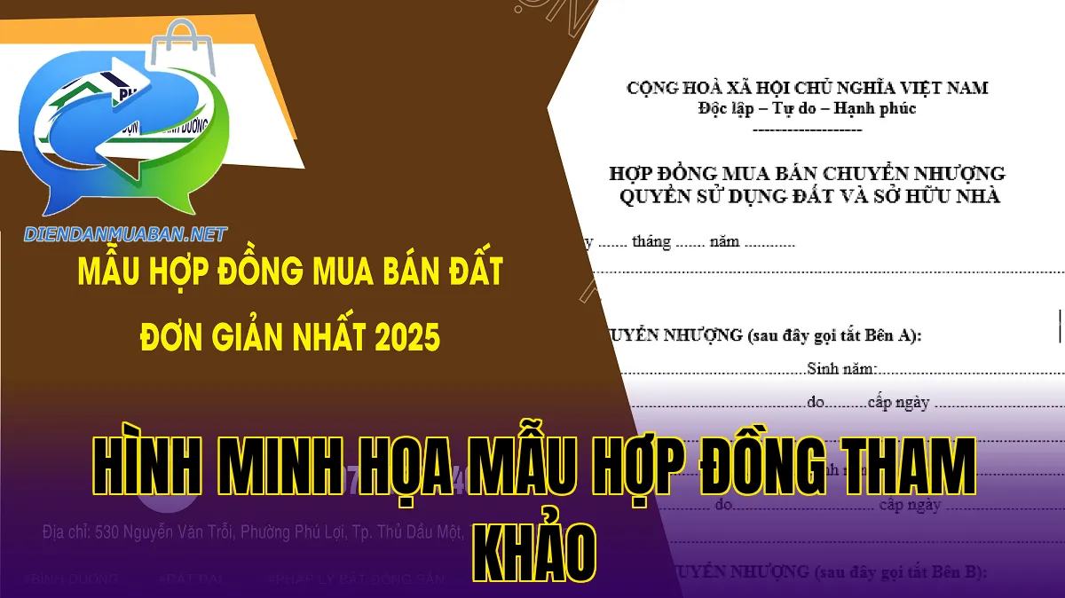 Hình minh họa mẫu hợp đồng tham khảo