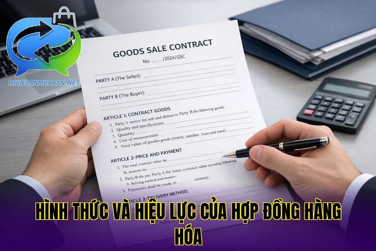 Hình thức và hiệu lực của hợp đồng hàng hóa