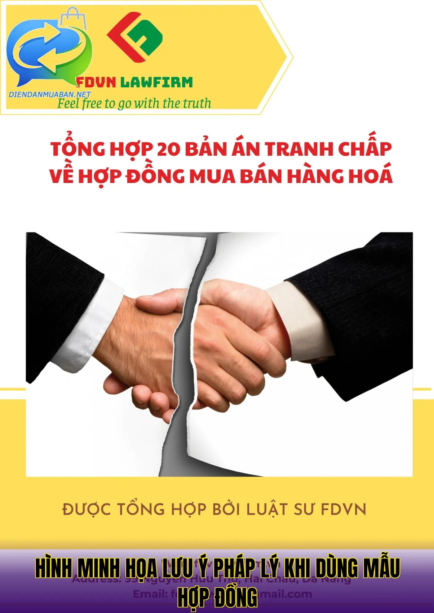 Hình minh họa lưu ý pháp lý khi dùng mẫu hợp đồng