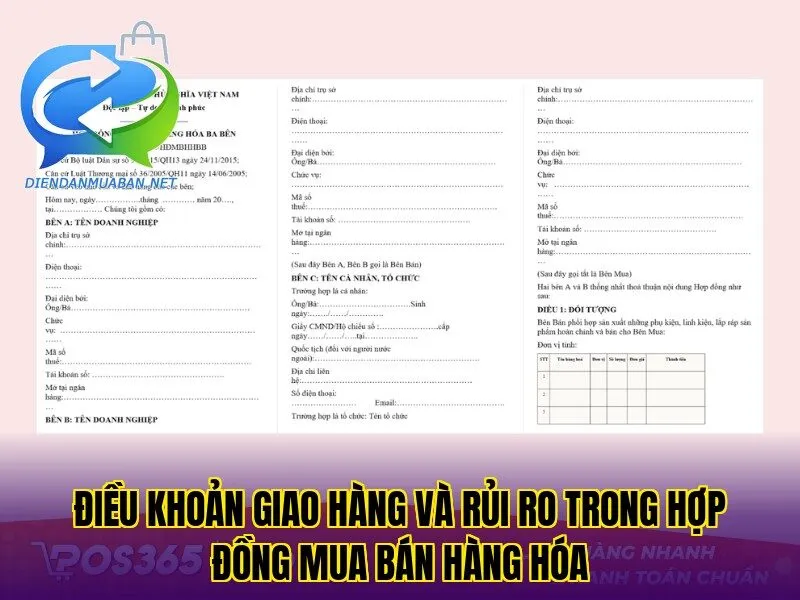Điều khoản giao hàng và rủi ro trong hợp đồng mua bán hàng hóa