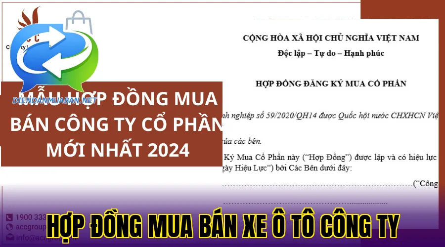 Hợp đồng mua bán xe ô tô công ty