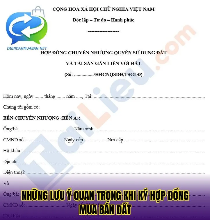 Những lưu ý quan trọng khi ký hợp đồng mua bán đất