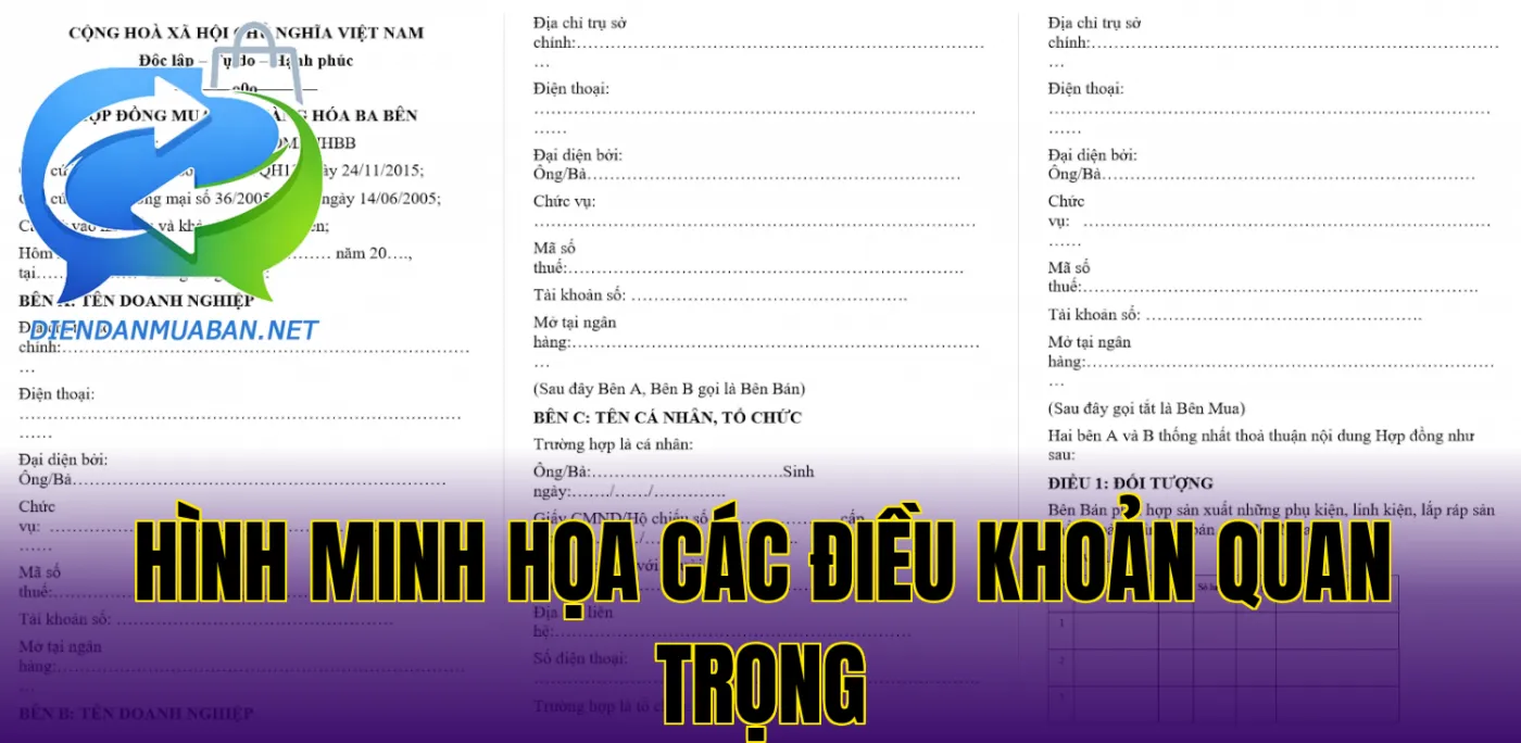 Hình minh họa các điều khoản quan trọng