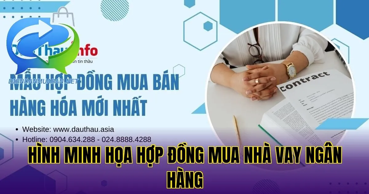 Hình minh họa hợp đồng mua nhà vay ngân hàng