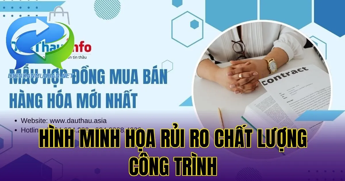 Hình minh họa rủi ro chất lượng công trình