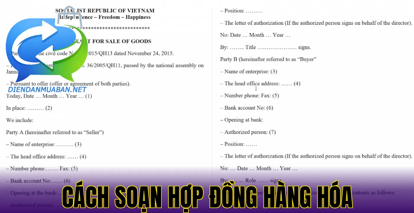 CÁCH SOẠN HỢP ĐỒNG HÀNG HÓA