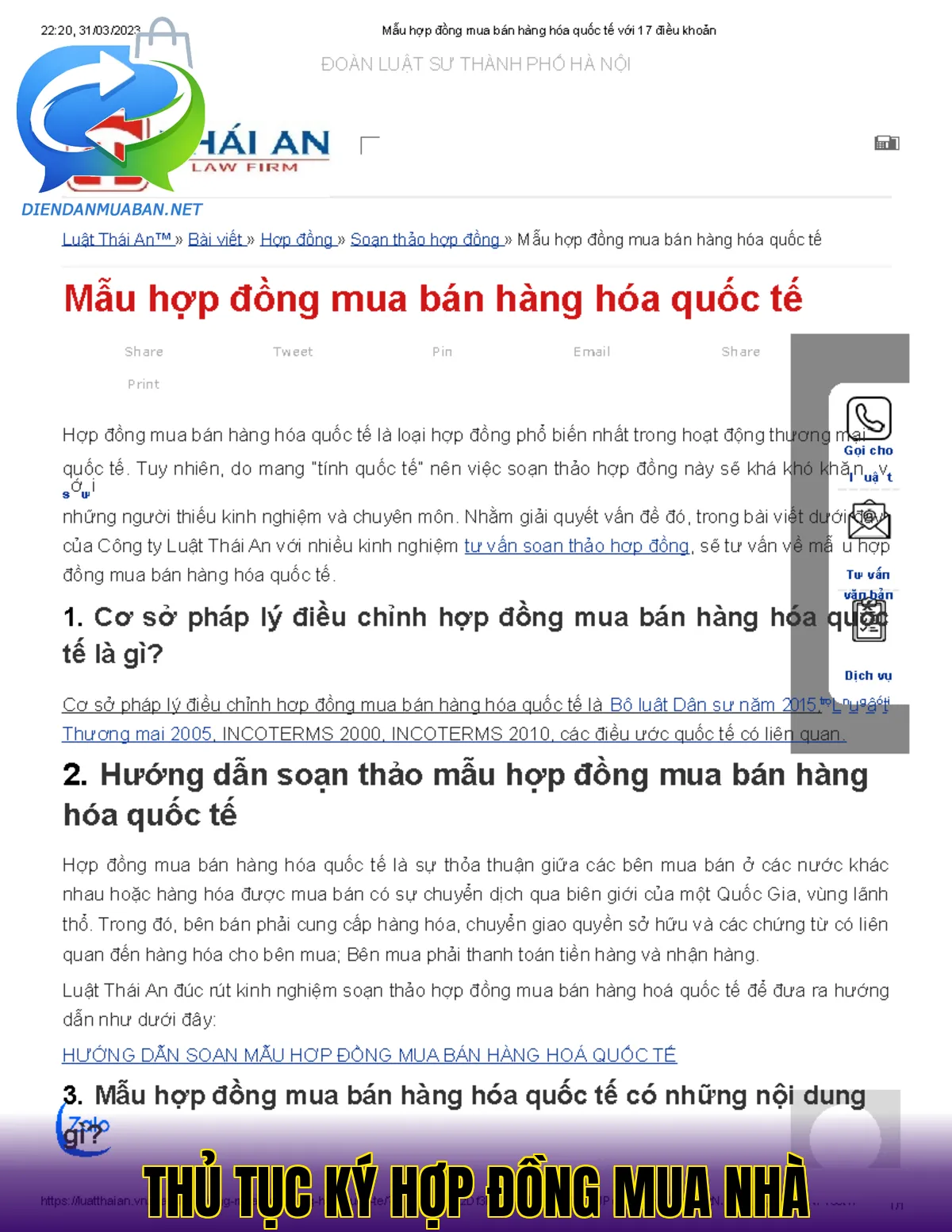 THỦ TỤC KÝ HỢP ĐỒNG MUA NHÀ